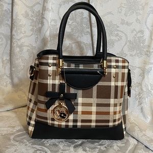 COPY - New Never Worn-  Plaid Satchel with Black Trim